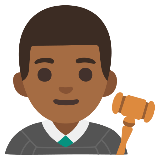 man judge: medium-dark skin tone — Google