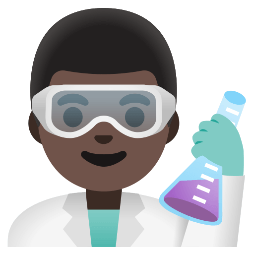 man scientist: dark skin tone — Google