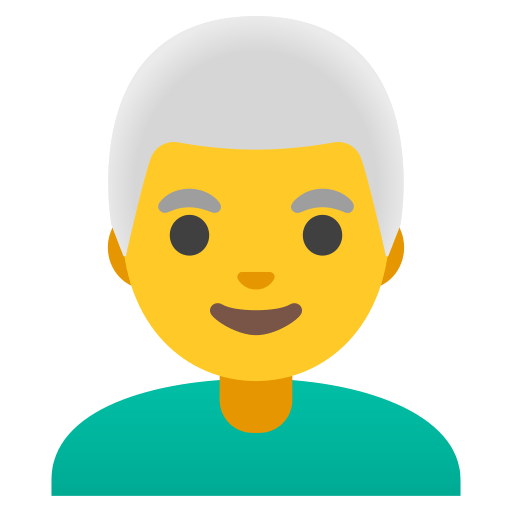 man: white hair — Google