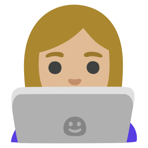 woman technologist: medium-light skin tone — Google