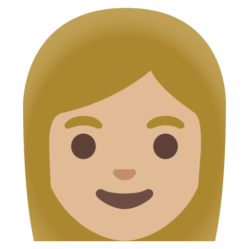 woman: medium-light skin tone — Google