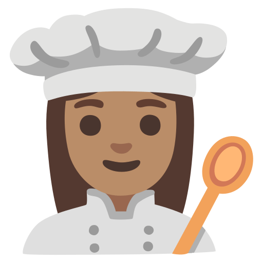 woman cook: medium skin tone — Google