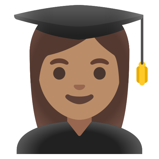 woman student: medium skin tone — Google