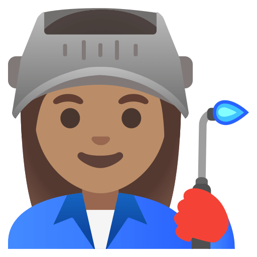 woman factory worker: medium skin tone — Google