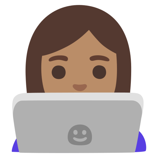 woman technologist: medium skin tone — Google