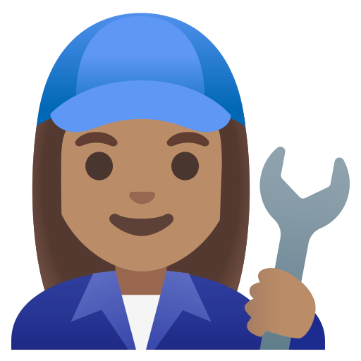 woman mechanic: medium skin tone — Google