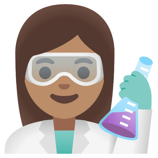 woman scientist: medium skin tone — Google