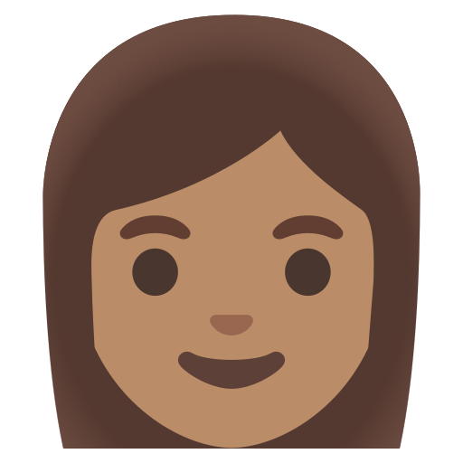 woman: medium skin tone — Google