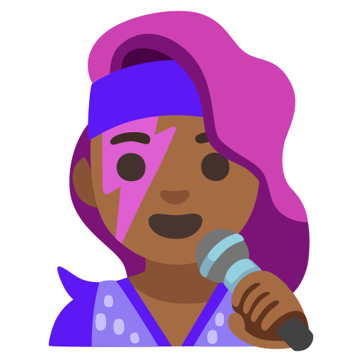 woman singer: medium-dark skin tone — Google