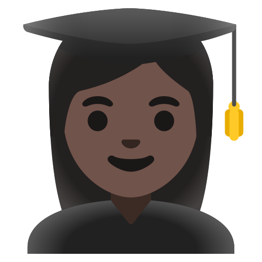 woman student: dark skin tone — Google