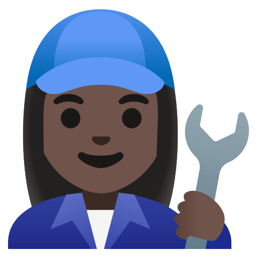 woman mechanic: dark skin tone — Google