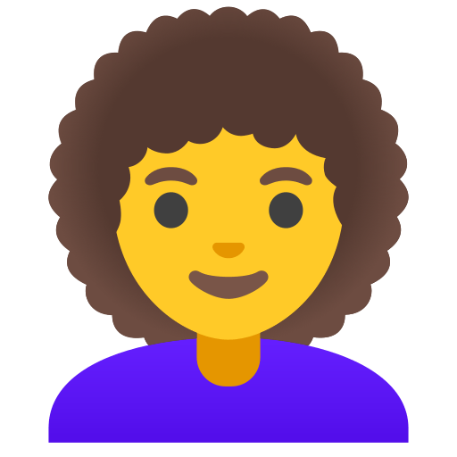 woman: curly hair — Google