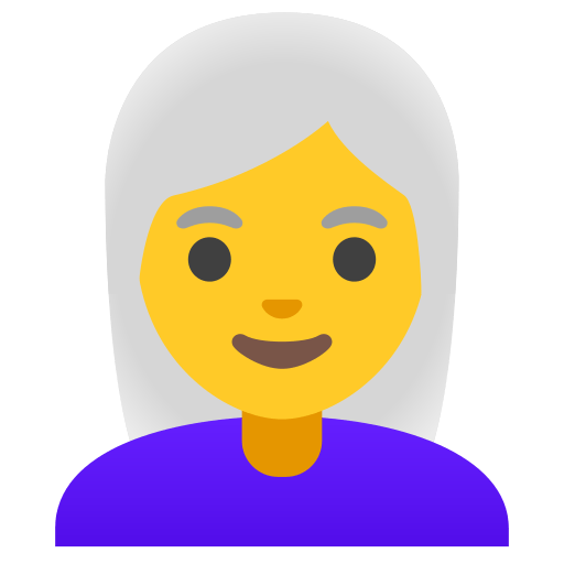 woman: white hair — Google