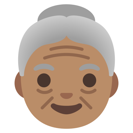 old woman: medium skin tone — Google
