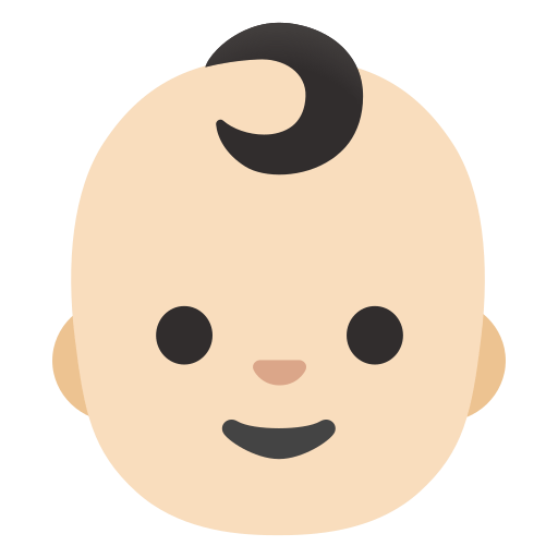 baby: light skin tone — Google