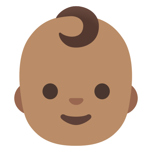 baby: medium skin tone — Google