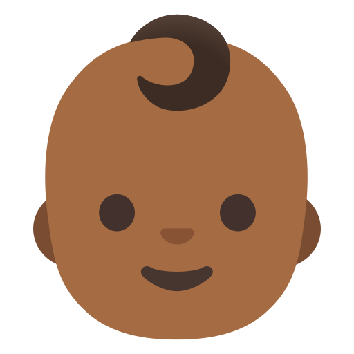 baby: medium-dark skin tone — Google