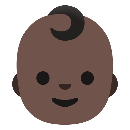 baby: dark skin tone — Google