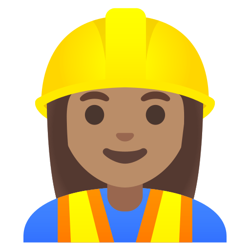 woman construction worker: medium skin tone — Google