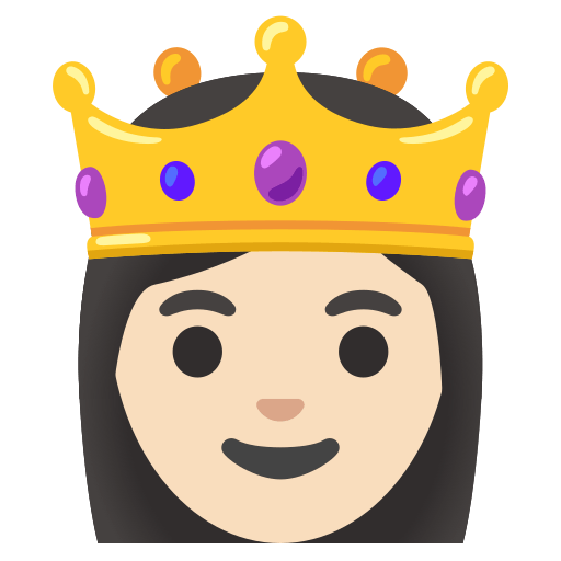 princess: light skin tone — Google