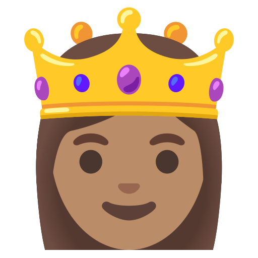 princess: medium skin tone — Google