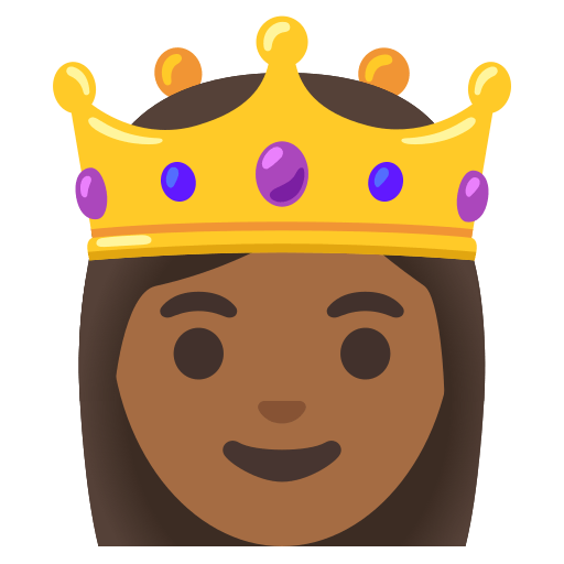 princess: medium-dark skin tone — Google