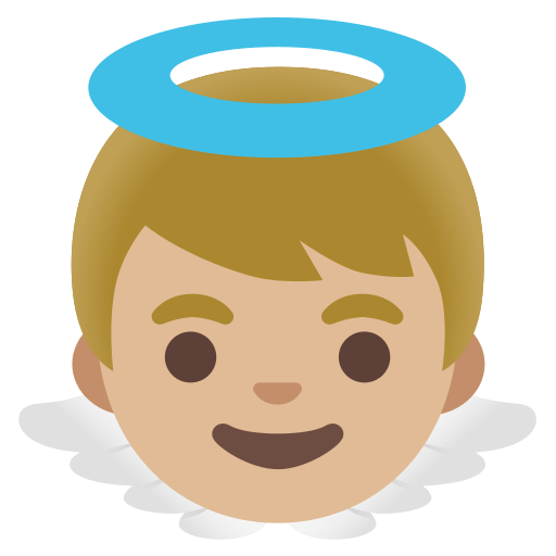 baby angel: medium-light skin tone — Google
