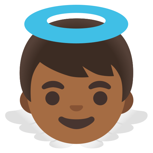 baby angel: medium-dark skin tone — Google