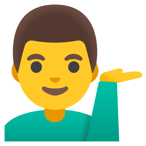 man tipping hand — Google