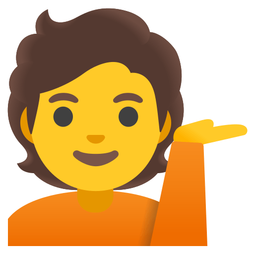 person tipping hand — Google