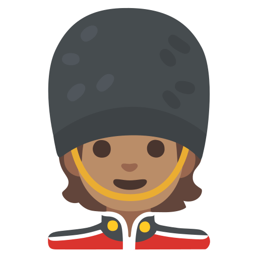 guard: medium skin tone — Google