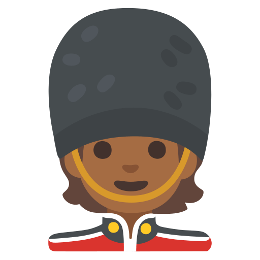 guard: medium-dark skin tone — Google