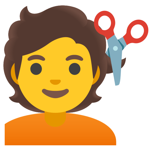 person getting haircut — Google