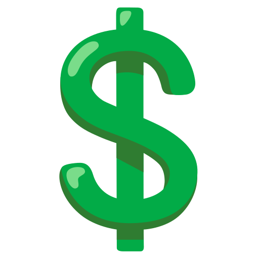 heavy dollar sign — Google