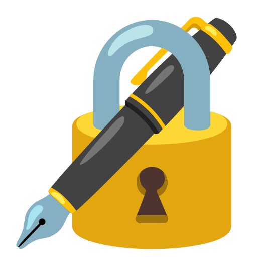 locked with pen — Google