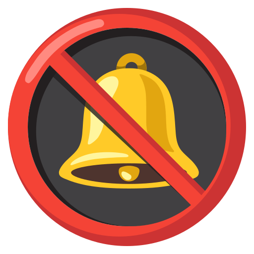 bell with slash — Google