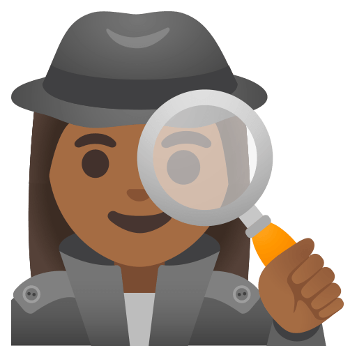 woman detective: medium-dark skin tone — Google