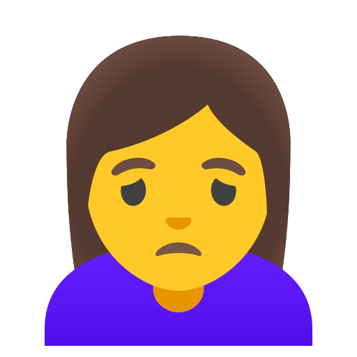 woman frowning — Google