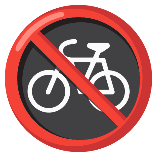 no bicycles — Google