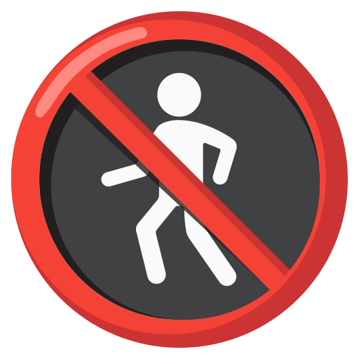 no pedestrians — Google