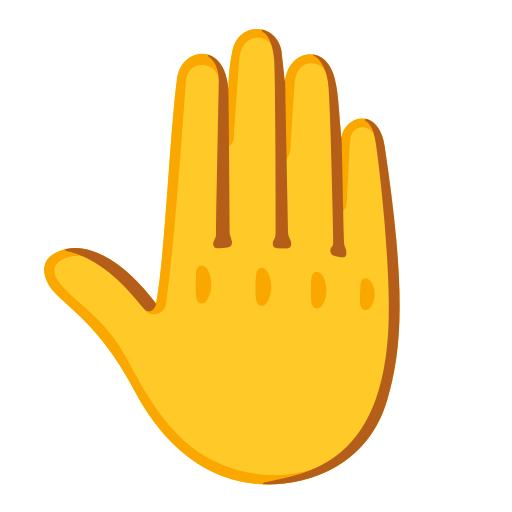 raised back of hand — Google