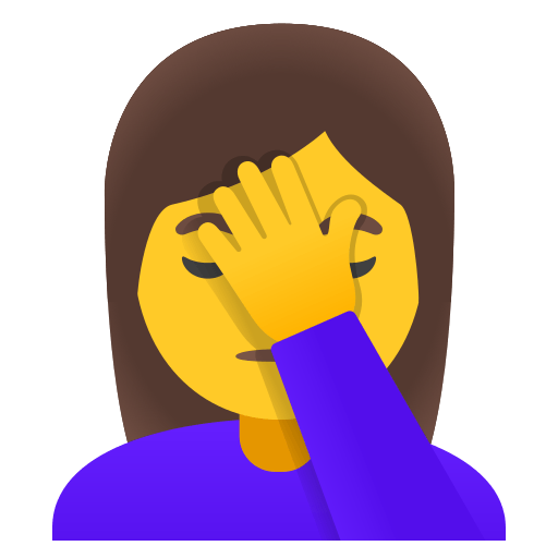 woman facepalming — Google