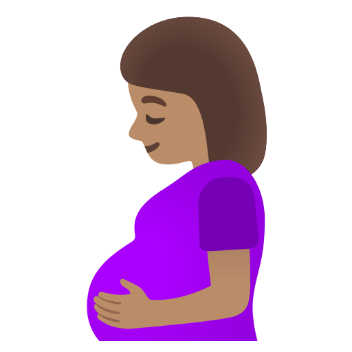 pregnant woman: medium skin tone — Google