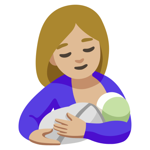 breast-feeding: medium-light skin tone — Google