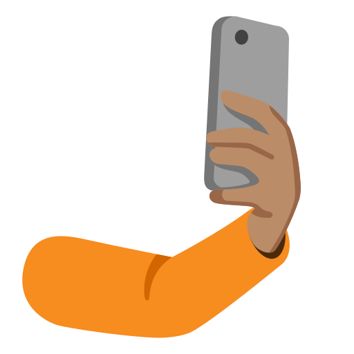 selfie: medium skin tone — Google