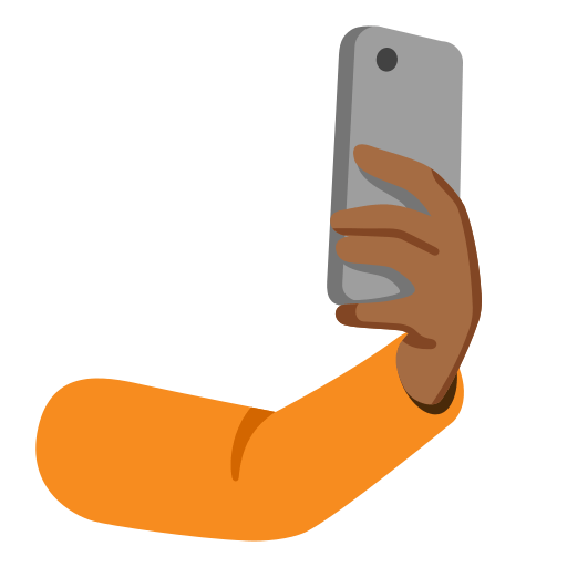 selfie: medium-dark skin tone — Google
