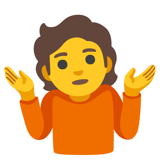 person shrugging — Google