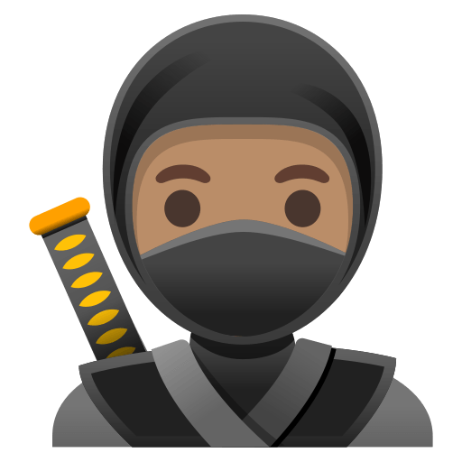ninja: medium skin tone — Google
