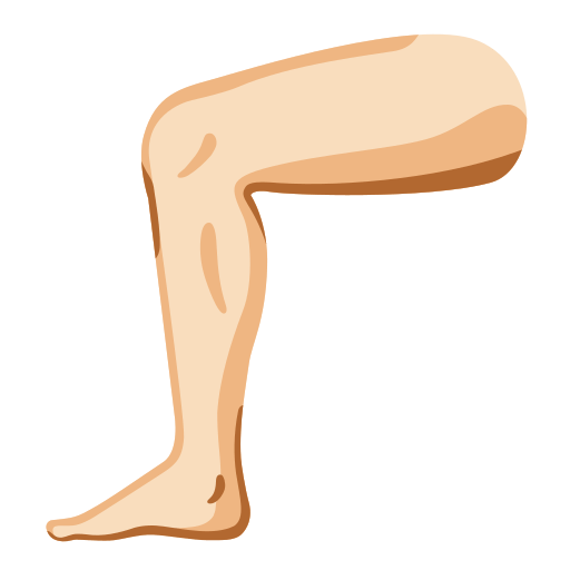 leg: light skin tone — Google