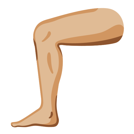 leg: medium-light skin tone — Google